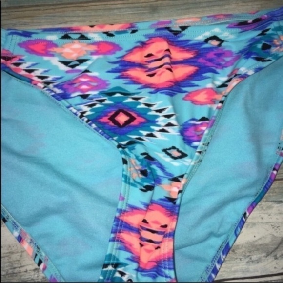 Arizona Jeans Co Blue Bikini Bottoms - Picture 2 of 4